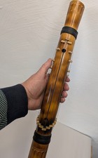 Carved Bamboo Valiha Tube