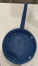 Blue Enameled Speckled Tin
