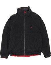 NAUTICA Mens Reversible Bomber Jacket UK 40 Large Black Colourblock Nylon AU08