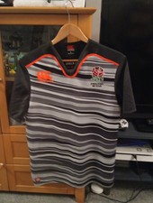 Canterbury England 7s Sevens Short Sleeve Rugby Shirt Size Large