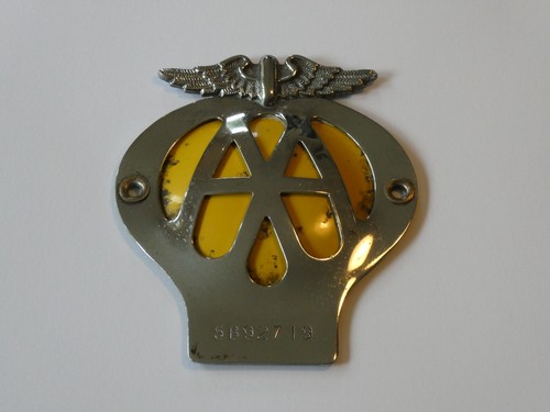 Vintage car badge - aa,