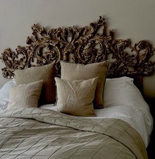 Ornate gold Wooden Headboard