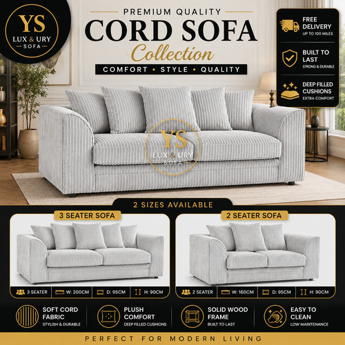 Jumbo cord corner sofa - jumbo,