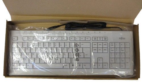 New fujitsu kb521 white qwerty - new,