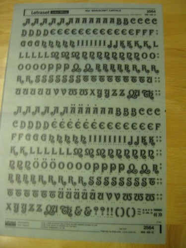 Letraset upper case - .1,