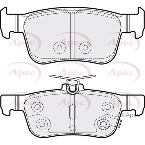 Apec brake pads with spring - apec,