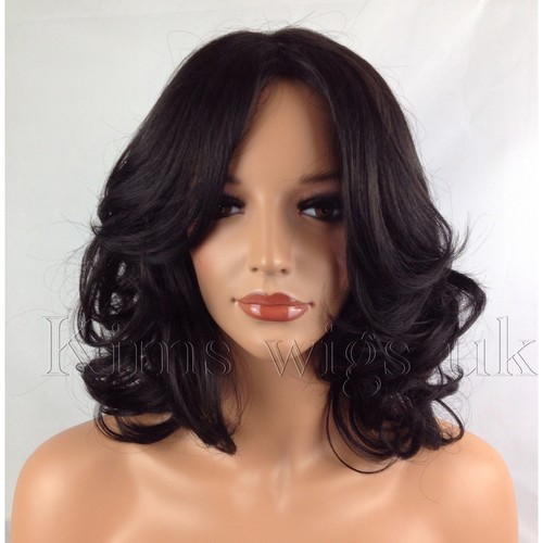 Black dark brown wig ladies - brown,