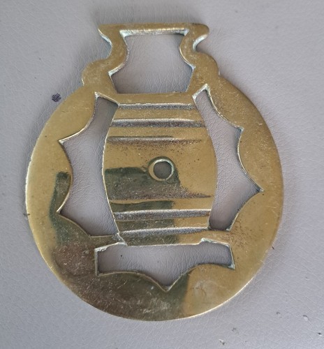 Large cast horse brass - large,