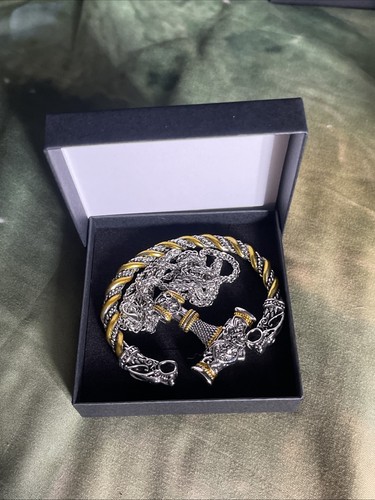 Silver and gold plated viking