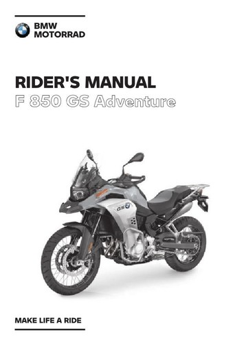 Bmw motorrad 850 - -, f