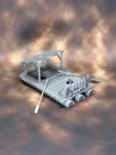 Wasteland raft terrain - terrain, 28mm