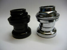 Standard 1" Threaded Steel Headset Black / Chrome Retro 30mm Cup Diameter