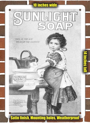 Metal sign 1887 sunlight - sign,
