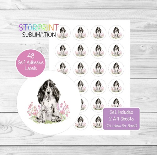 Cocker spaniel stickers labels - cocker, stickers/labels