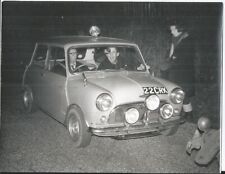 MINI RALLY CAR '22 CRK' 1960s B/W PHOTOGRAPH