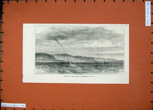 Original old antique print - original,