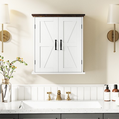 Farmhouse style wall cabinet - wall,