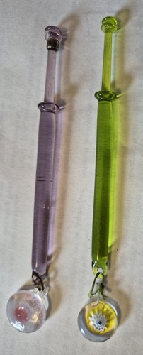 Pair artisan crafted glass - artisan,