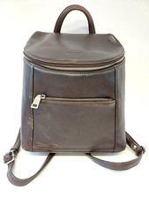 Osprey Brown Leather Backpack Rucksack Travel Commuter Unisex Bag