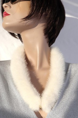 Mink scarf fur chain collar - fur,