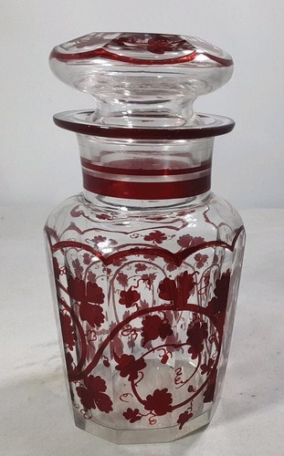 Antique ruby glass - glass, apothecary