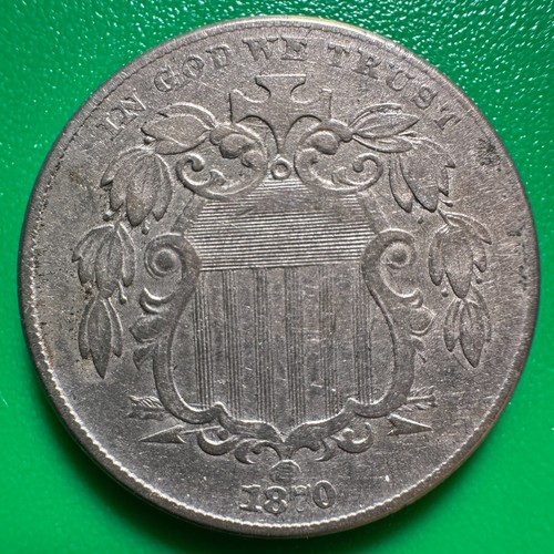 1870 shield nickel - us,