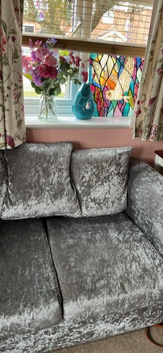 Sofa crushed velvet mink - crushed,