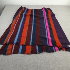 Paul Smith Scarf Multicoloured  Iconic Stripe 100% Pure New Wool Made in Germany