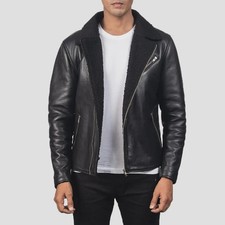 Men’s Bomber Shearling Black