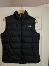 The North Face Womens Nuptse 2 Gilet Goose Down 700 Fill L Black Body Warmer