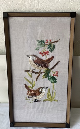 Vintage crewel embroidery - crewel,