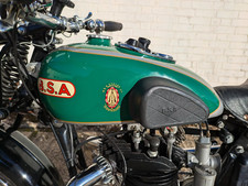 Prewar WW2 BSA red gold black