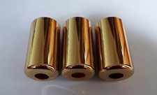 Three Brass Coloured Candle Tube Light Fitting 46mm Chandelier Wall Light Sconce