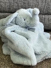 Mon Lapin Elephant blue Security comfort Blanket Plush toy Baby Large Oversize
