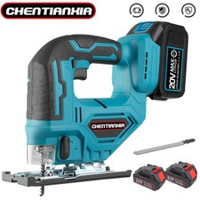 2 Batteries Cordless Wood Cutting Jigsaw Cutter Jig Saw For 21V for Makita UK