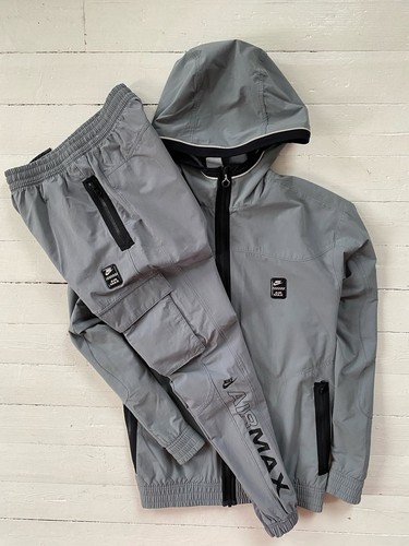 Men grey tracksuit nike air - men's,