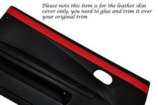 RED 2X DOOR CARD TRIM LEATHER