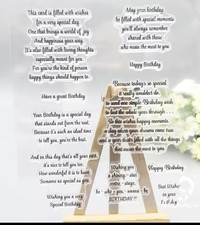 6 birthday Verses 4 sentiments