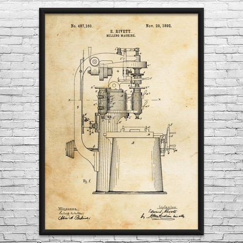 Milling machine patent wall - milling,
