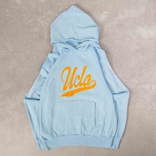 Vintage 80s Graphic Logo Ucla Disney Hoodie M Women's Light Blue Collegiate