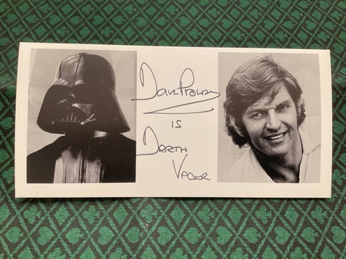 Dave prowse autograph photo - prowse,