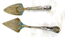 2 x Vintage Silver Plated Cake