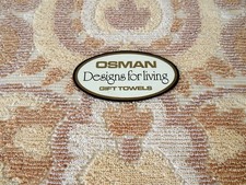 Unused Pair Vintage Retro 60s Pattern Hand Towels 1960s Camper Van #C