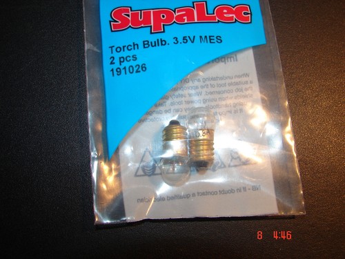 Torch bulb 0 - 3.5v/, mes