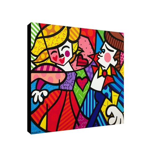 Swing dancers pop art canvas - art,