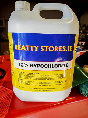 Beatty stores hypochlorite - 12%,