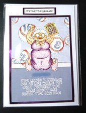 HANDMADE BIRTHDAY CARD -GOLDEN