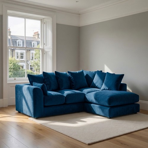 Plush velvet sectional - plush,