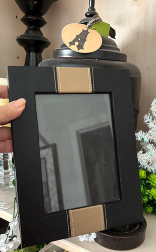 Vtg faux leather - black, tan