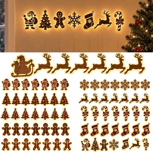 Led reindeer wall - reindeer,